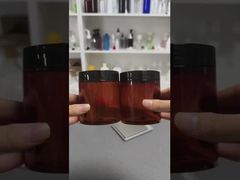 Frasco Cosmético de Creme Plástico Vazio de Luxo Personalizado por Atacado com Tampas