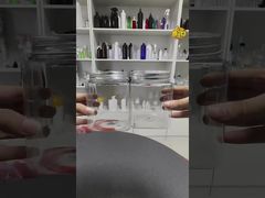 Garrafas vazias de armazenamento frascos recipiente com tampa de alumínio para armazenamento de nozes de grão