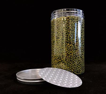 Etiqueta personalizada frasco de plástico para especiarias frascos de plástico largos frascos de plástico transparentes frasco de plástico com tampa em estoque