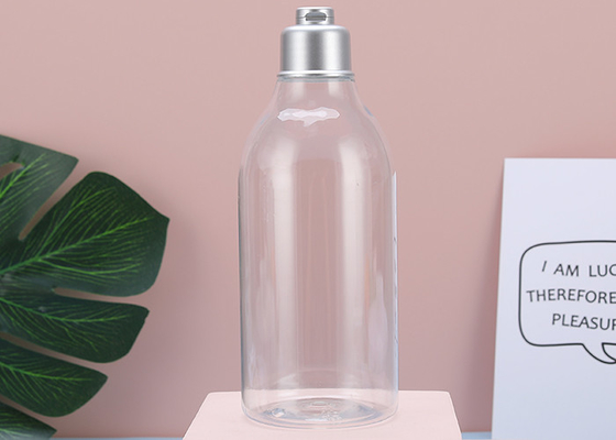 OD transparente 22mm Flip Cap Plastic Lotion Bottles 280ml 300ml