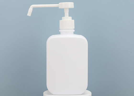 Garrafa recarregável branca do Sanitizer da mão com bocal longo